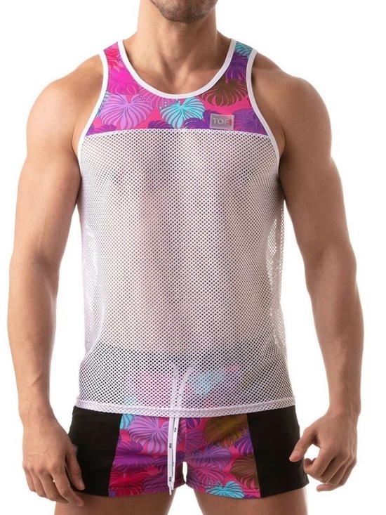 TOF Paris Other - TOF Paris Mesh Tank Top Large 40-42" chest Gently worn 86% polyamide/14% elastan
